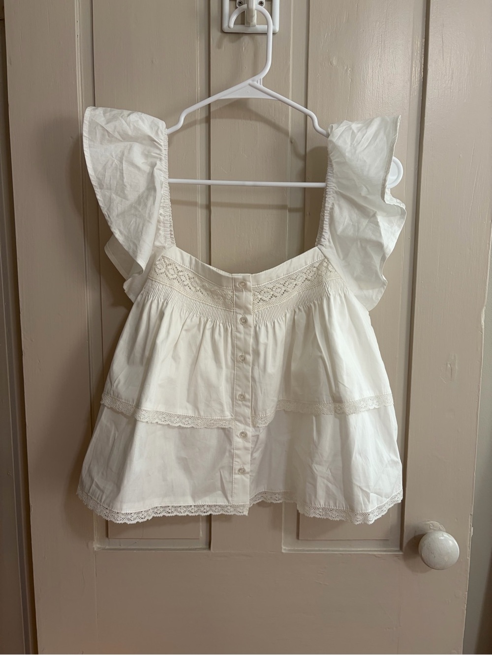 Neuflora White Franklin Shop Blouse